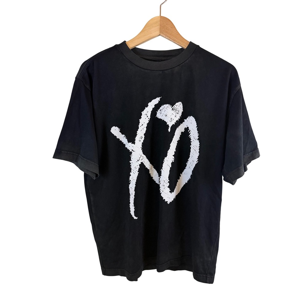 XO The Weeknd Classic Logo T-Shirt Unisex Small Black Crew Neck Short Sleeve